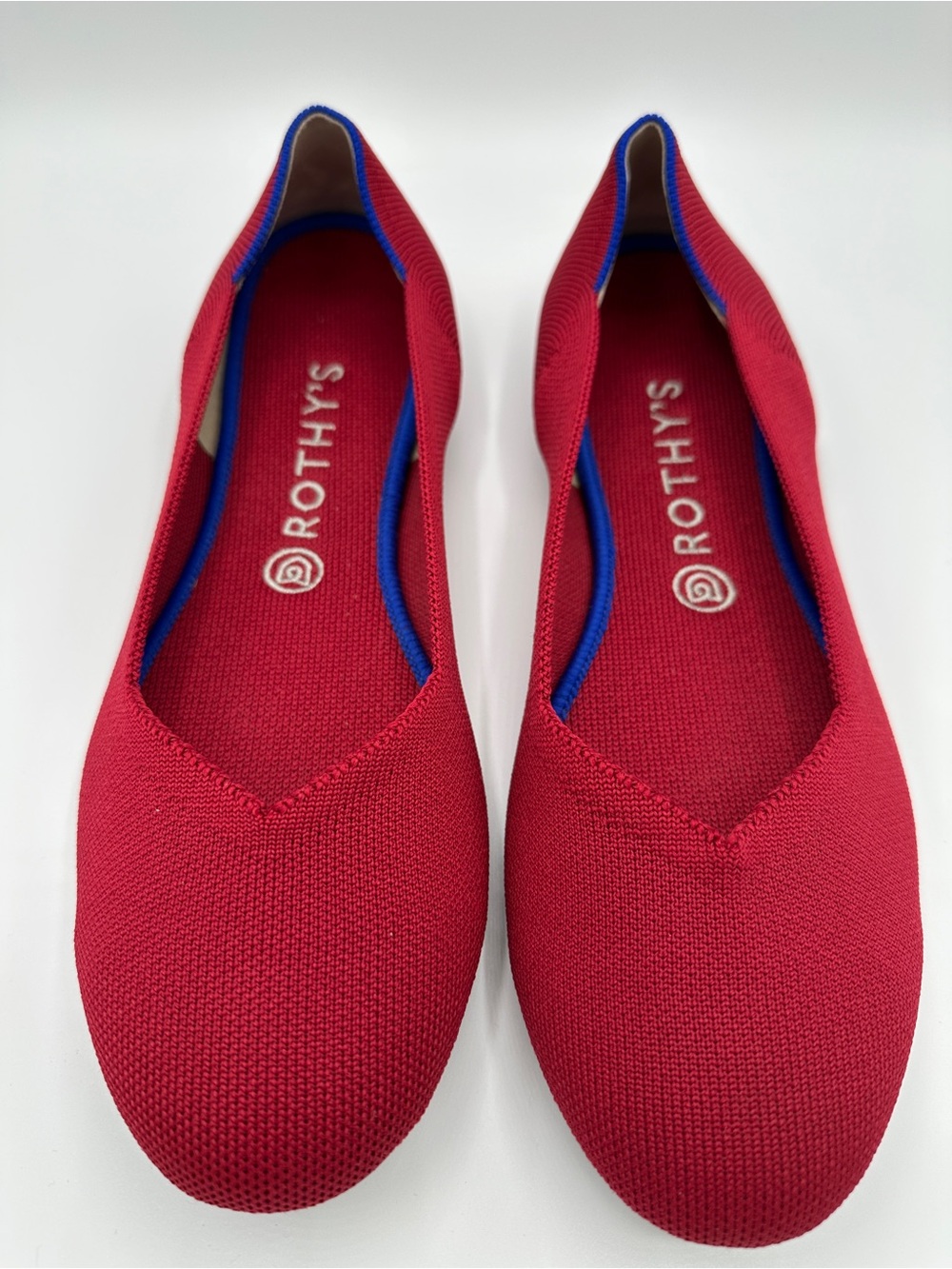 NWOT Rothy's Red Knit Ballet Flats 10.5